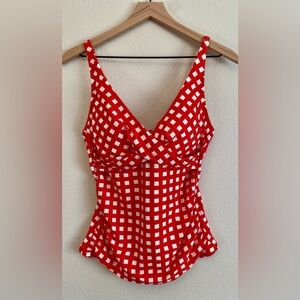 NWT Sea Level Le Damier Cross Front Top